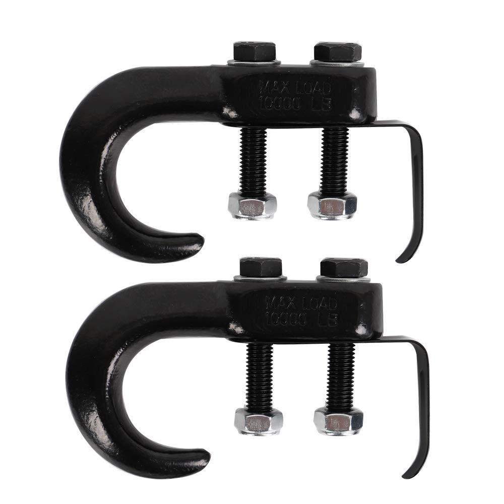 Heavy Duty Carbon Steel Tractor Trailer Hook Tow With Keeper 10000LBS Tow Hook Kits