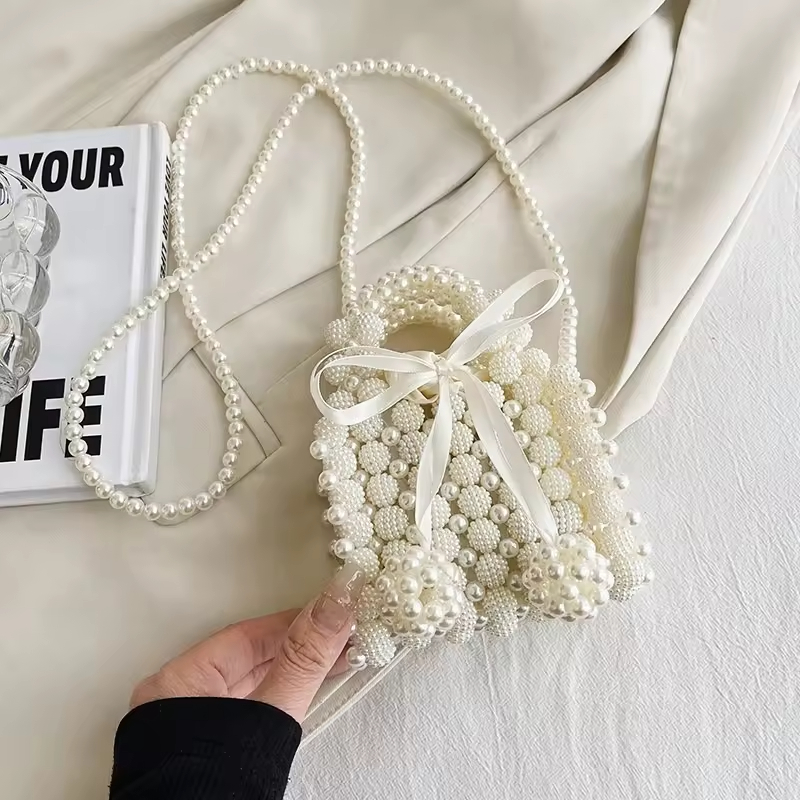 2024 Wholesale Fashion HandmadeTote Mother Handbags Small Ladies Purse Women Beaded Lady Evening bags