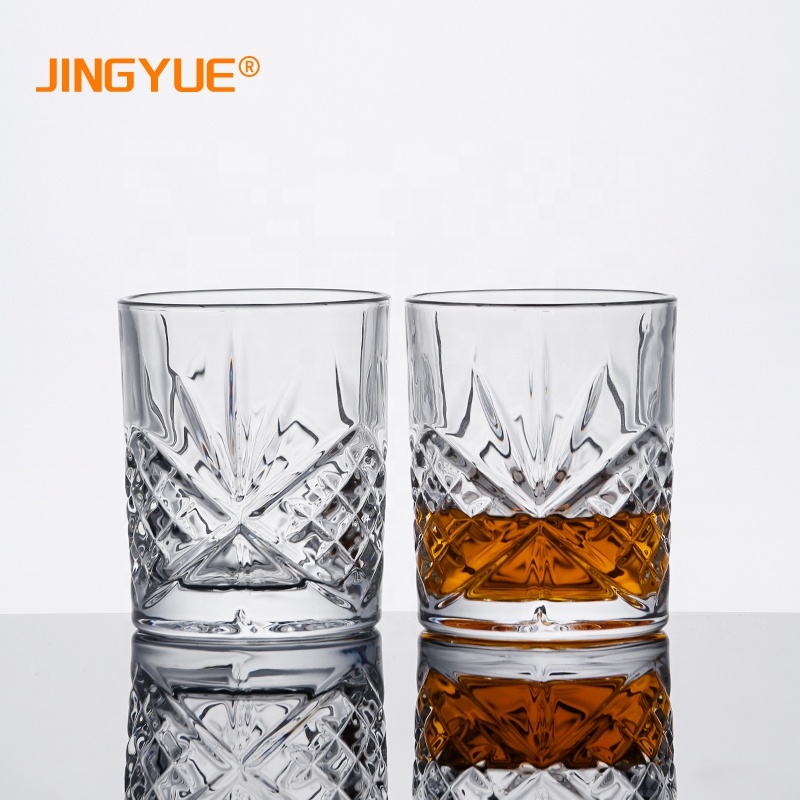 Wholesale Old Fashioned Rock Whiskey Glasses 310 мл Thick Bottom Crystal Liquor Cocktail Whisky Tasting Glass