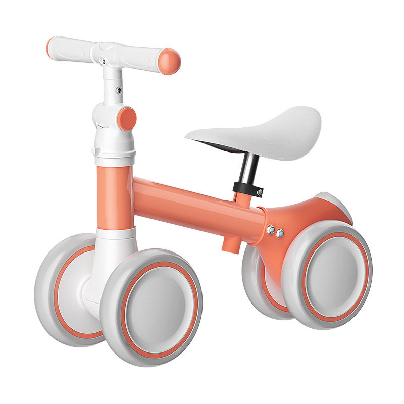 Adjustable Handle/Seat Sweet childhood Four Wheels Kids Balance Bike Without Pedal Ride On Toy