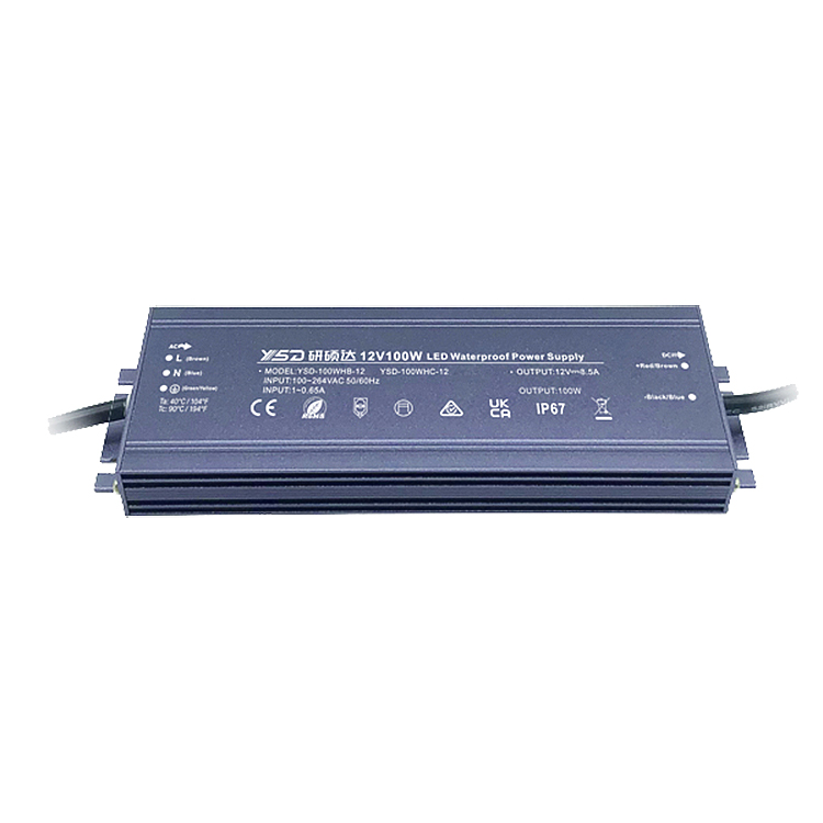 Высококачественный тонкий светодиодный драйвер ip67 60w 100w 150W 200w ac 110v-220v dc 12v 24v наружный водонепроницаемый Светодиодный источник питания