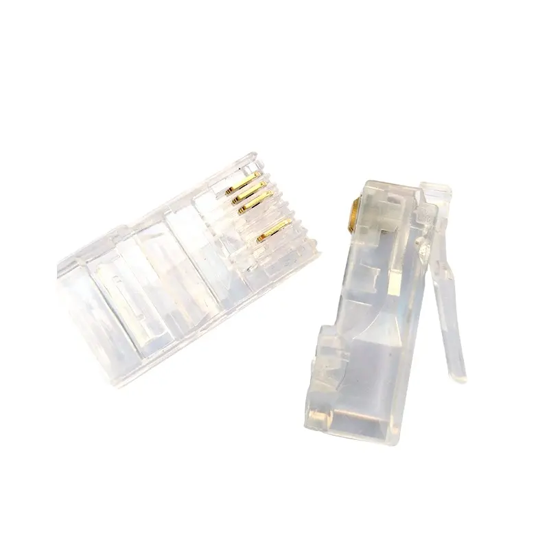 RJ45 plug 8P4C connector with gold-plated CAT 5e UTP connector
