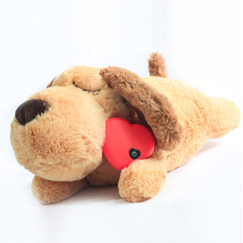 Hot Selling Pet Anxiety Accompanying Sleep Toy Dog Interaction Plush Heartbeat Cat Toy Pet Toy