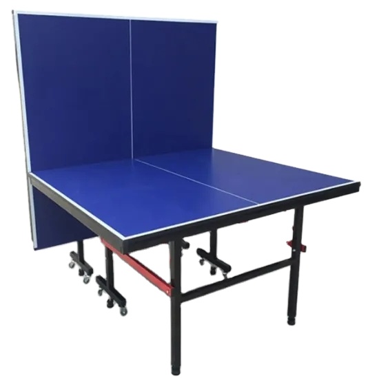 High Quality 25mm Table Tennis Table with Pulley Indoor Ping Pong Table