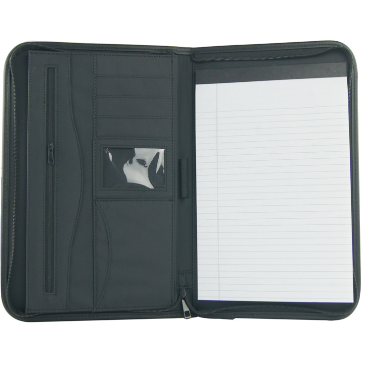 На Молнии Padfolio Портфолио Биндер, интервью Организатор документов. Внутренние держатели для iPad/планшета, визиток