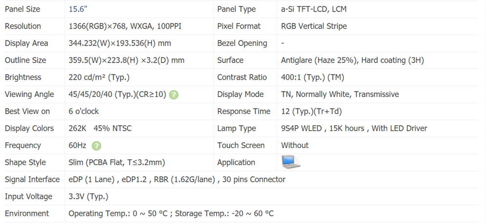 15,6 тонкий 30Pin HD экран ноутбука ЖК-дисплей B156XTN07.0 N156BGE N156BGA EB2 EA2 NT156WHM-N32 NT156WHM N42 NT156WHM-N42