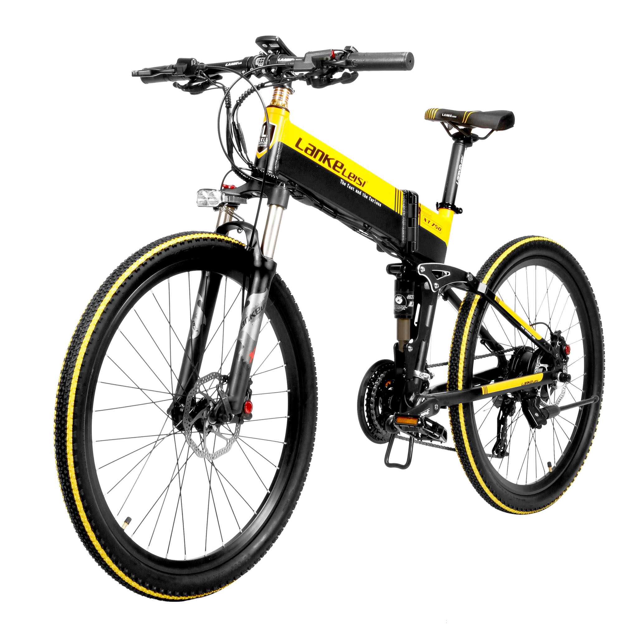 Складной электрический велосипед Lankeleisi xt750, 26 дюймов, 400 Вт, 48 В, Ач