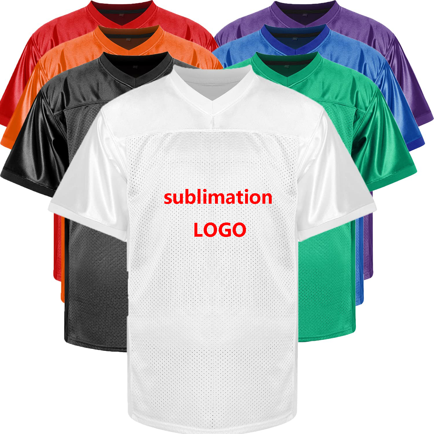 Blank Football Jersey Hip Hop Sports Mesh Practice Plain Football Shirt Custom Soccer Jersey Sublimation Uniform Black White