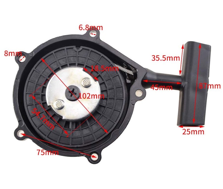 Hand Pull Start for GY6 150cc 180cc 200cc ATV Scooter Dirt Bike Go Kart Tricycle Built in Reverse Gear