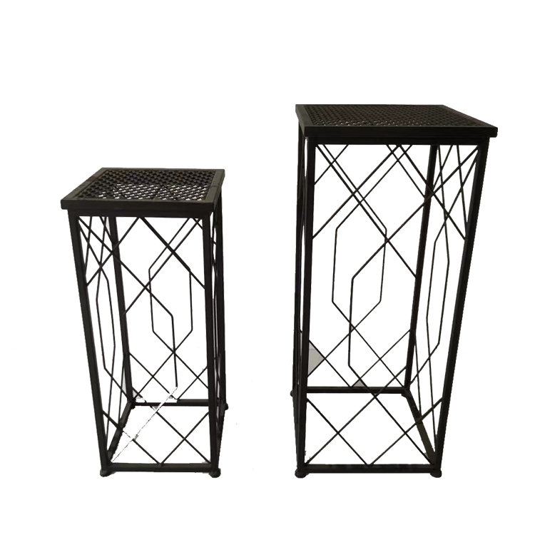 Elegant Metal Plant Stand with 2 Pieces per Set Flower Pot Display Rack for Home Decoration and Flower Store
