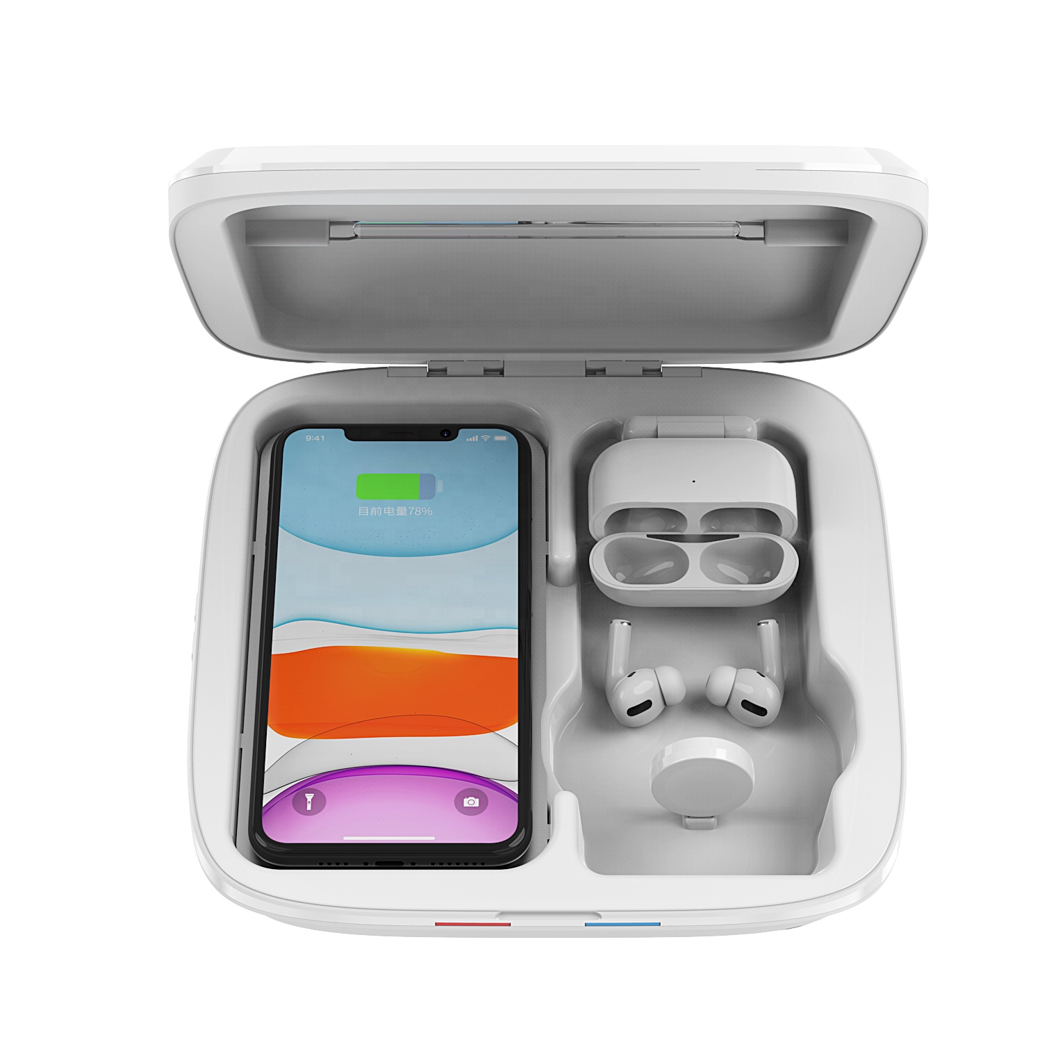 4 в 1, зарядная станция для телефона, совместимая с Iphone 11 12 Pro Max/X/Xs/Xr/8