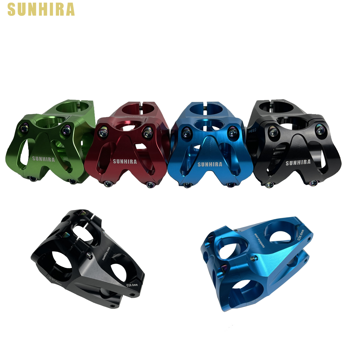Велосипедный ствол SUNHIRA 3D кованый сплав CNC велосипед MTB велосипед короткий ствол 31,8*35 мм руль для велосипеда 0 градусов