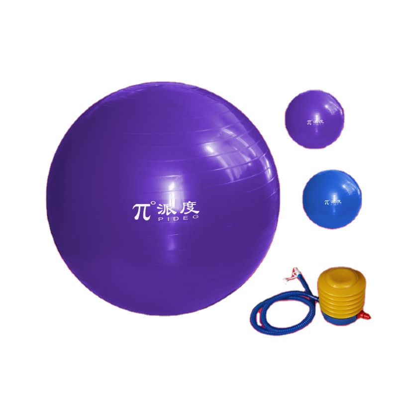 Pido fitness anti burst ball custom yoga stability ball pilates ball with color box and pump manufacturer price one stop service