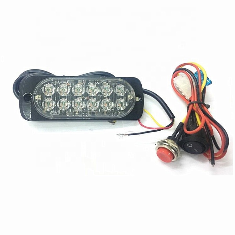 12 светодиодов Strobe Light опасности Маяк мигающий предупреждение аварийная лампа 36 Вт поверхностного монтажа