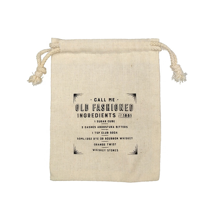 Export quality products Recyclable environmental protection large drawstring cotton bag
