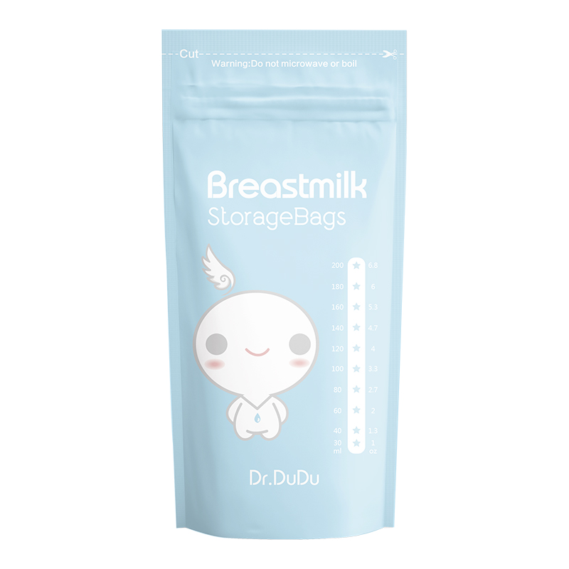 Custom Printed Plastic Stand Up Packaging Reusable Pet/Pe BPA Free Breast Milk Storage Bags