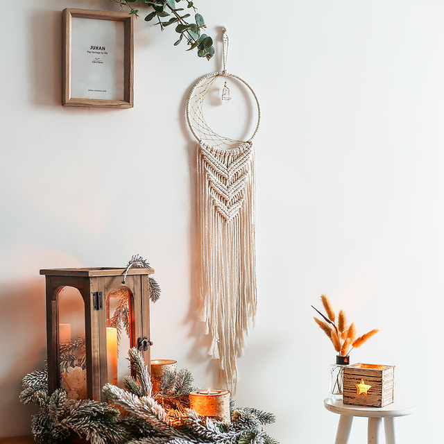 2021 Hot Sale Indian Design Mini Dream Catcher Car Decor Boho Small Dream Catcher for Car accessory