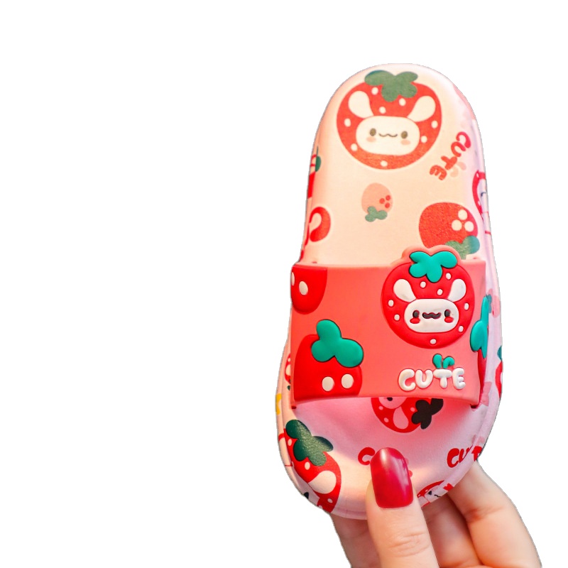 Summer children's sandals and slippers cartoon non-slip soft bottom wear-resistant parent-child boys and girls baby