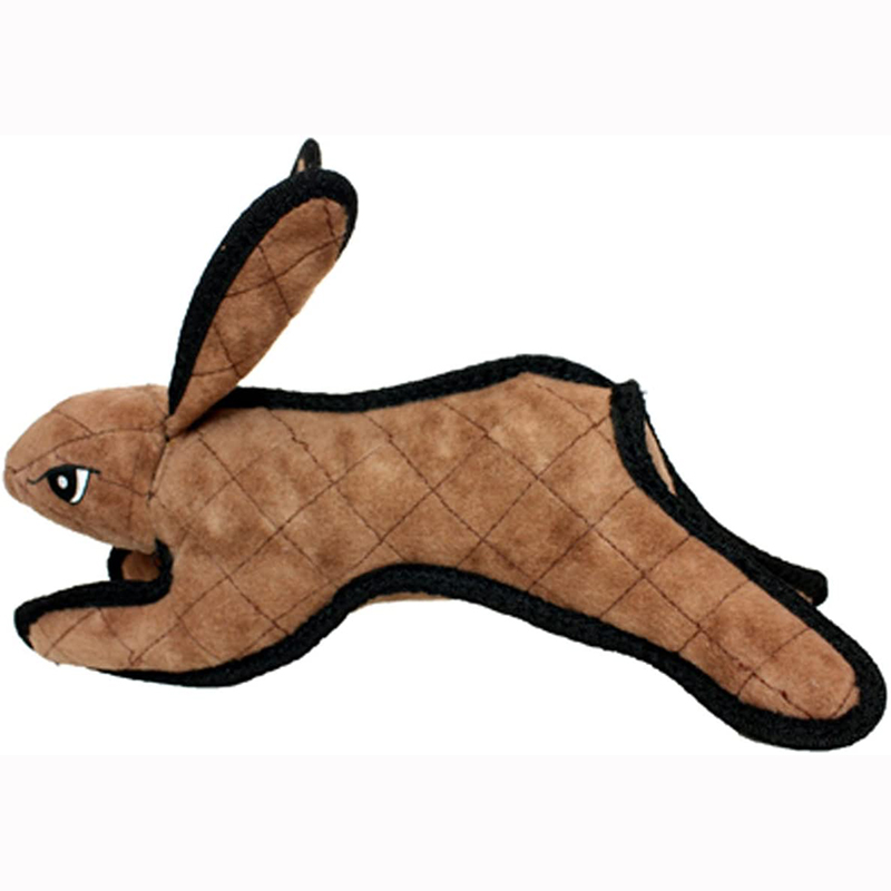 Amazon Hot Sale Soft Rabbit Squeakers Toys Interactive Play Multiple Layers Durable Tough Strong Toy for Dog Tug Toss Fetch
