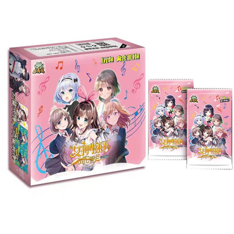 Kawaii Японский Аниме Коллекция истории богини Редкие карты коробка для детей подарок на день рождения игра коллекционные карты для детей игрушки