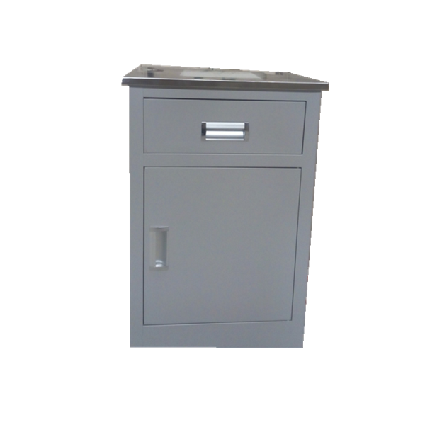 Steel coating Hospital medical cabinet bedside locker