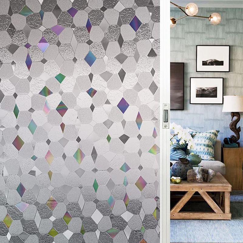 Wholesale No Glue Glass Door Privacy Film Decorative Window Film Waterproof Privacy Film For Bathroom