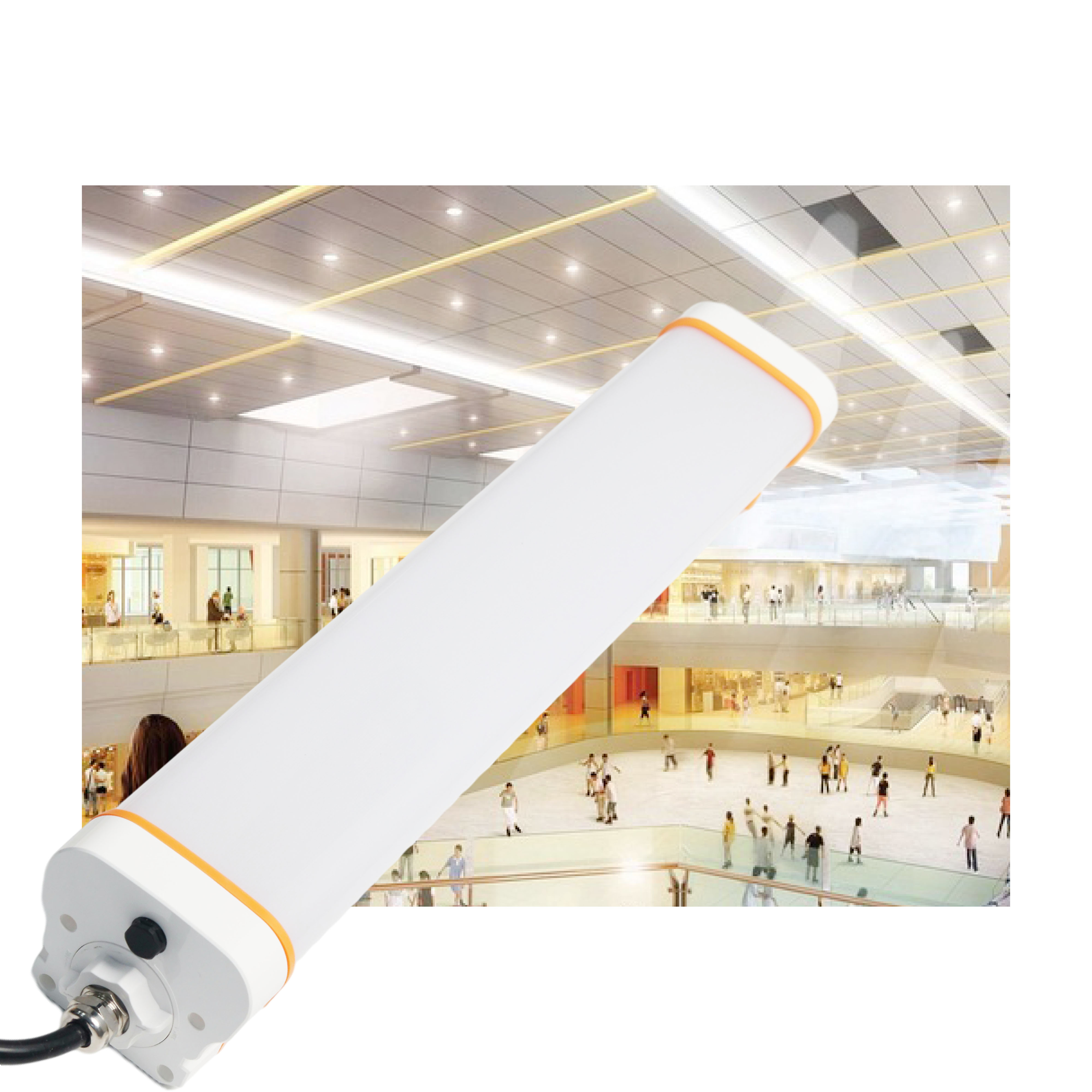 6ft 130W Tri-proof LED Tube IP66 Waterproof LED Lamp for Garage Basement Warehouse