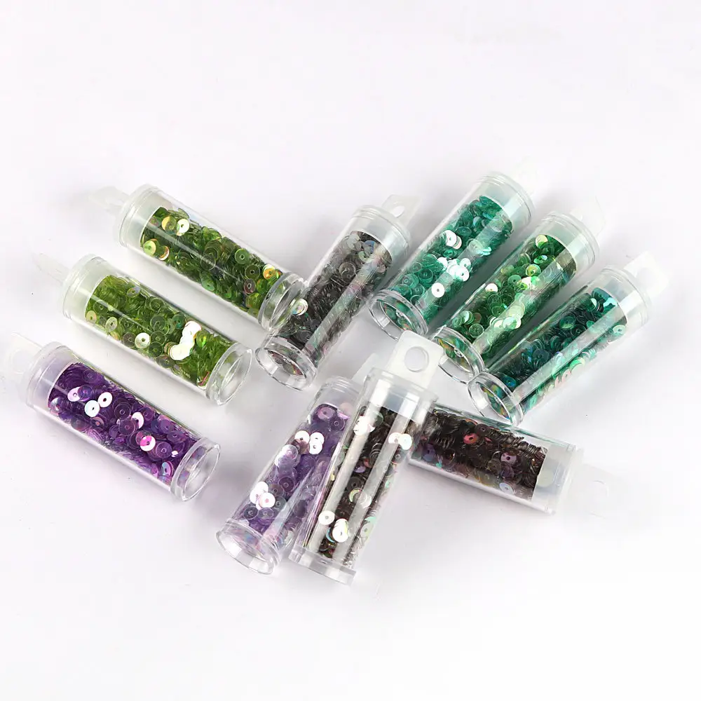 9 color round sequin TPVC beads DIY French embroidery wedding dress accessories