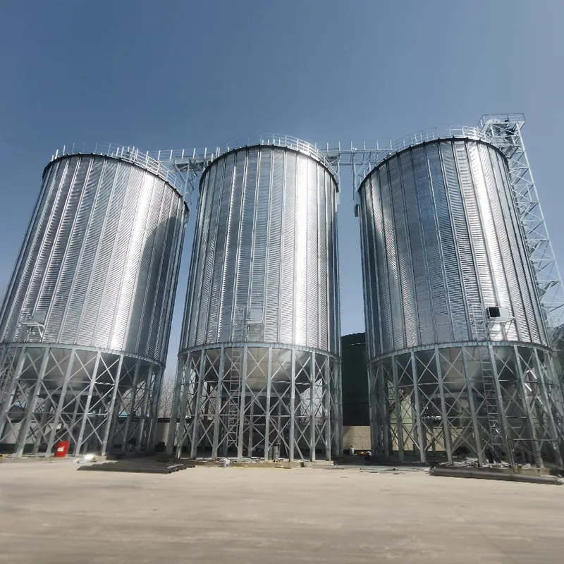 Grain Storage Best Sell 200ton 250 Ton Bolted Assembly Corrugated Steel Silo Farm Used Grain Silo Hot Galvanized Steel Capacity