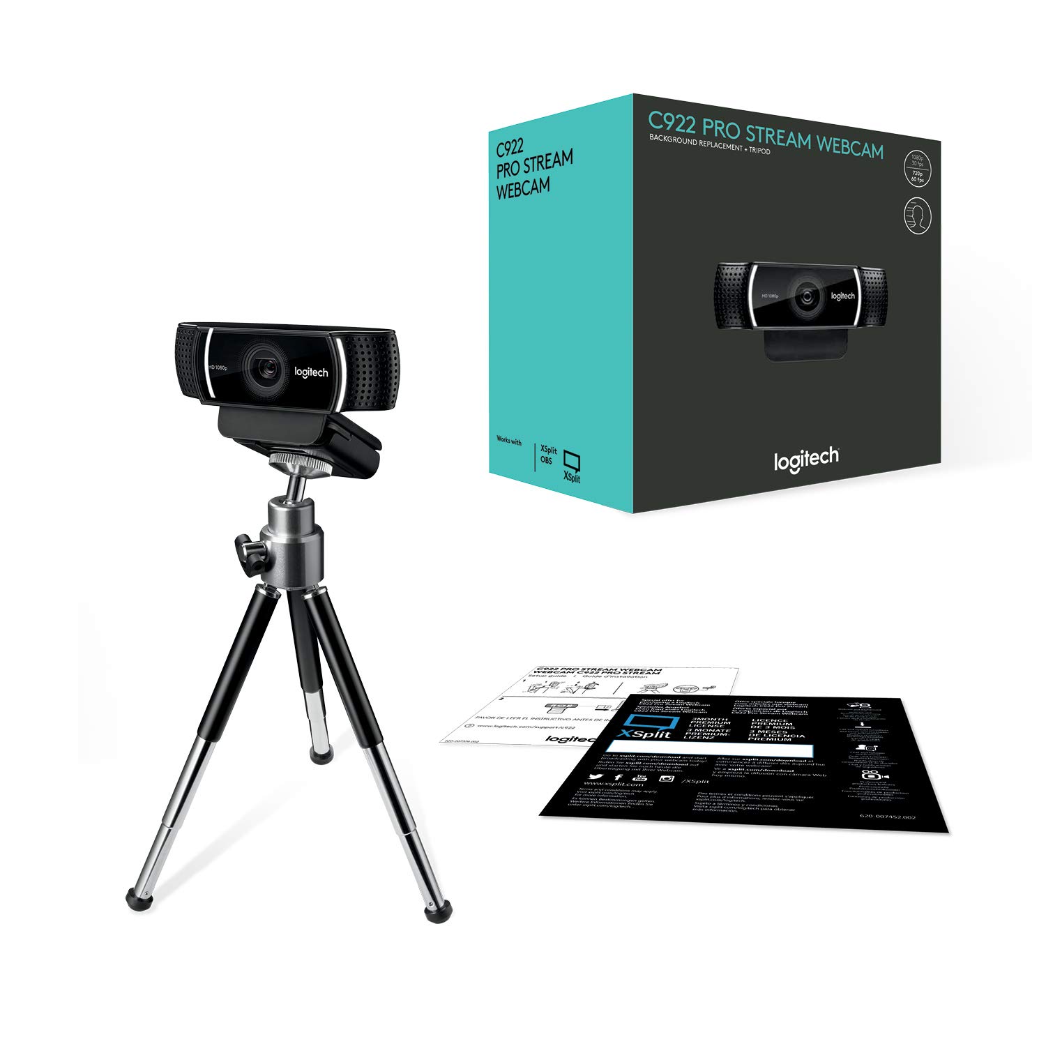 Веб-камера Logitech C922, оптовая продажа, ТВ-приставка на android, камера для ноутбука 720P hd, usb, веб-камера для ПК, skype, зум, конференции, встреч
