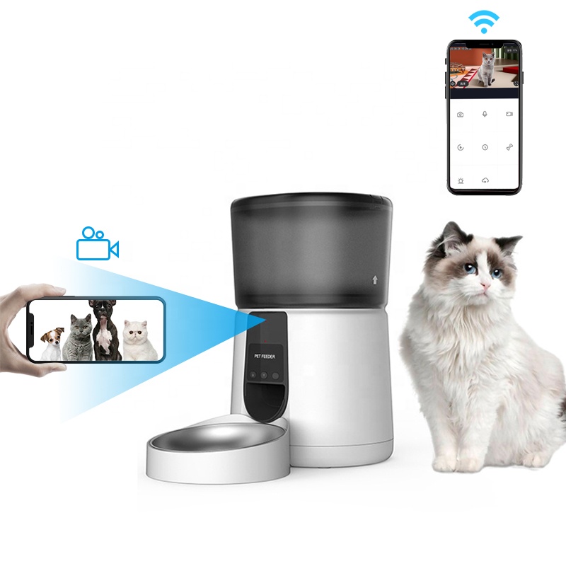 Automatic Pet Feeder для Cats и Dogs, Smart Wifi Video, Remote Control, Timing, 4L Capacity, new