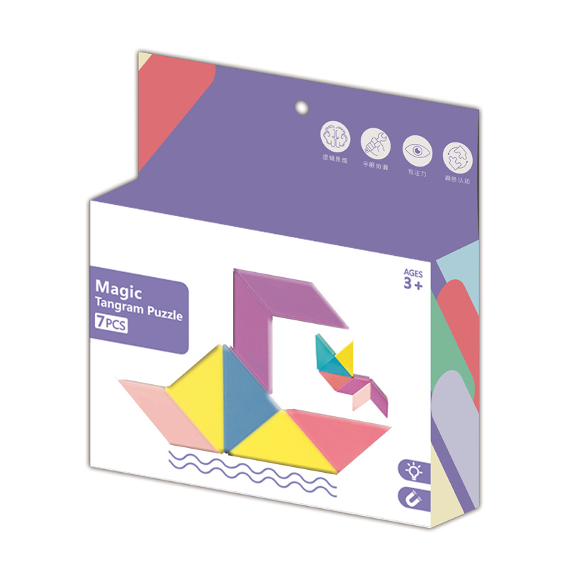 2021 новые игрушки Магнитные Diy игры Волшебные Tangram Пазлы для развлечения и образования и Тренировки Мозга куб головоломка