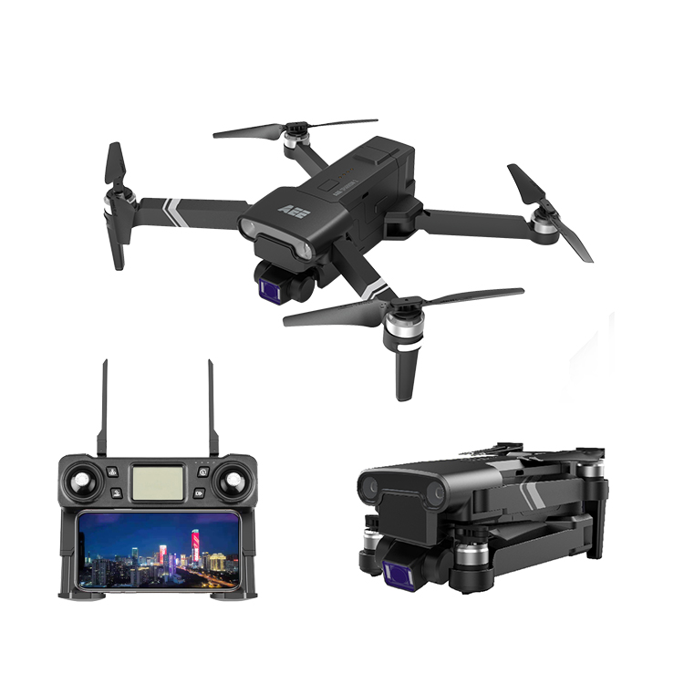 2021 Новый Sparrow2 Складная Dual Core 4K / 4K / 1080p Дрон Квадрокоптер с дистанционным управлением с поддержкой Wi-Fi FPV камера Headless Drone