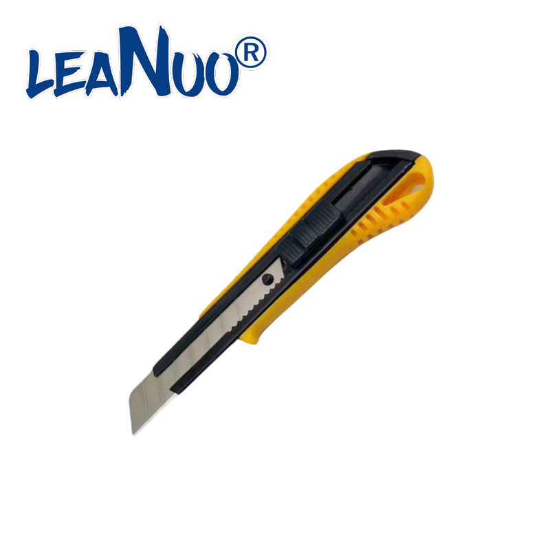 LEANUO Push rod alloy steel utility knife Office stationery cutting paper portable wallpaper knife