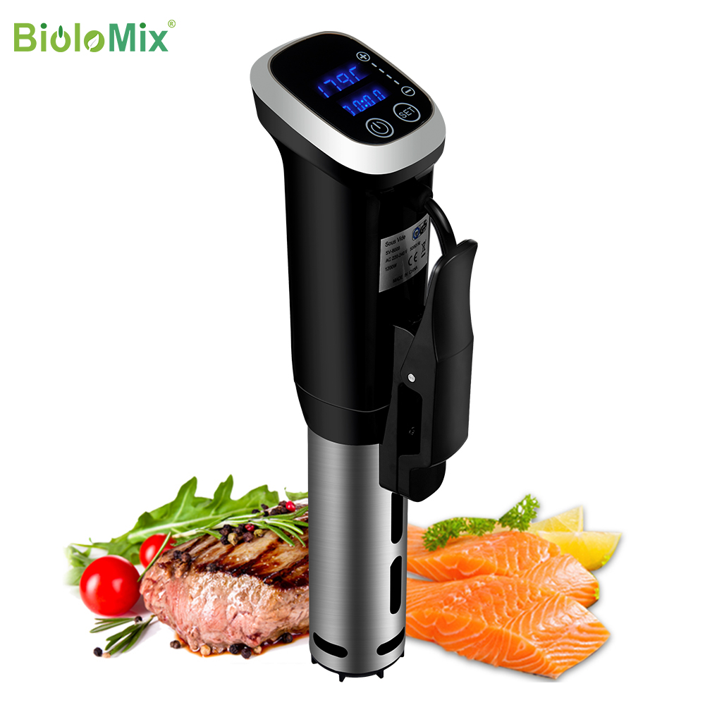 Погружной термостат BioloMix 2,55 поколения IPX7 для готовки под вакуумом, с ЖК-дисплеем