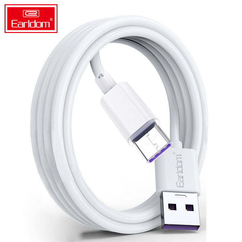 Кабель для быстрой зарядки Earldom 5A, кабель для синхронизации 1 м USB 3,0 Type-c, Зарядные кабели, кабель для мобильных телефонов Android типа C