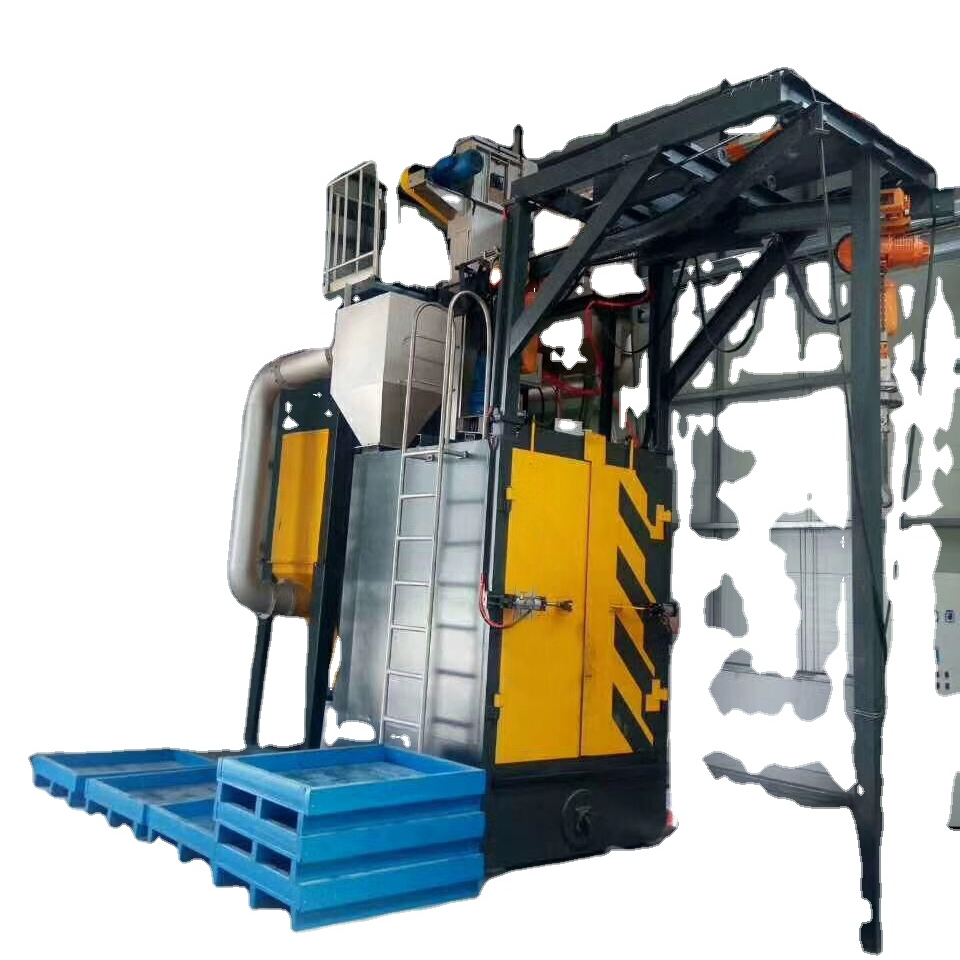 Foundry factory casting cleaning hook type Shot Blasting Machine price