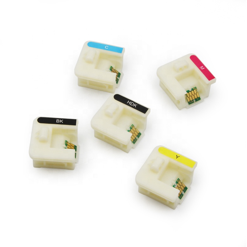 Ocbestjet 1Set/5Colors T46C2-T46C4 T46C8  F6370 Ink Cartridge Chips With Chip Holder For EPSON SC-F6370 F Series