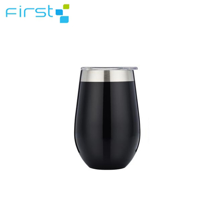 Stainless Steel Vacuum Insulated Wine Tumbler With Lid 12 Oz