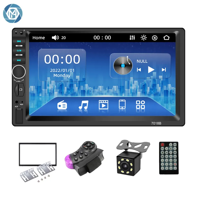 Hengmao New 7018B 7inch 2din MP5 DVD Video Player Multimedia BT FM Audio Universal Touch Screen 2 Din 7 Inch Car Radio Stereo