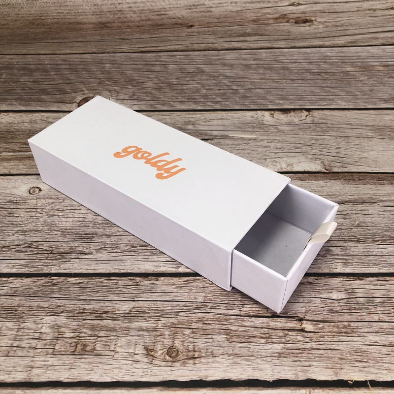 Fashion Hard Sunglasses Packaging Case, Custom Logo White Drawer Sunglasses Packaging Box