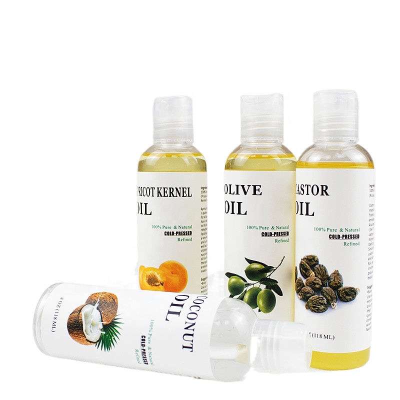 Private Label wholesale bulk pure organic hair growth black castor oil Olive Sweet Almond Grape Seed oil