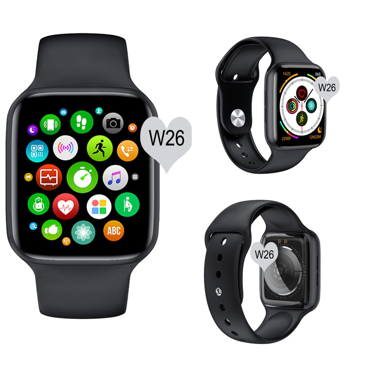 2021 W26 Plus Смарт-часы Reloj Inteligente Series 6 Iwo 44 мм экран Мужские Женские Смарт-часы Mi