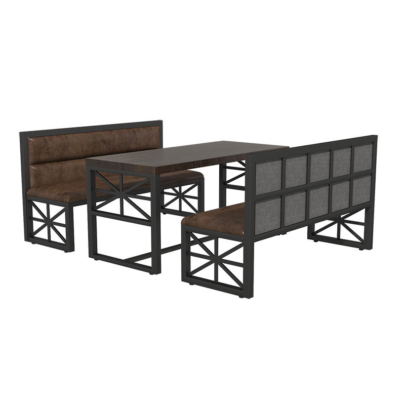 Industrial Style Leisure Negotiation Booth Sofa Table And Chair Combination Coffee Shop Furniture