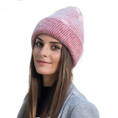 Зимняя кашемировая шерсть громоздкая сумка Beanie Шляпа/крышка топливного бака | Шерстяная шапка с меховым пом
