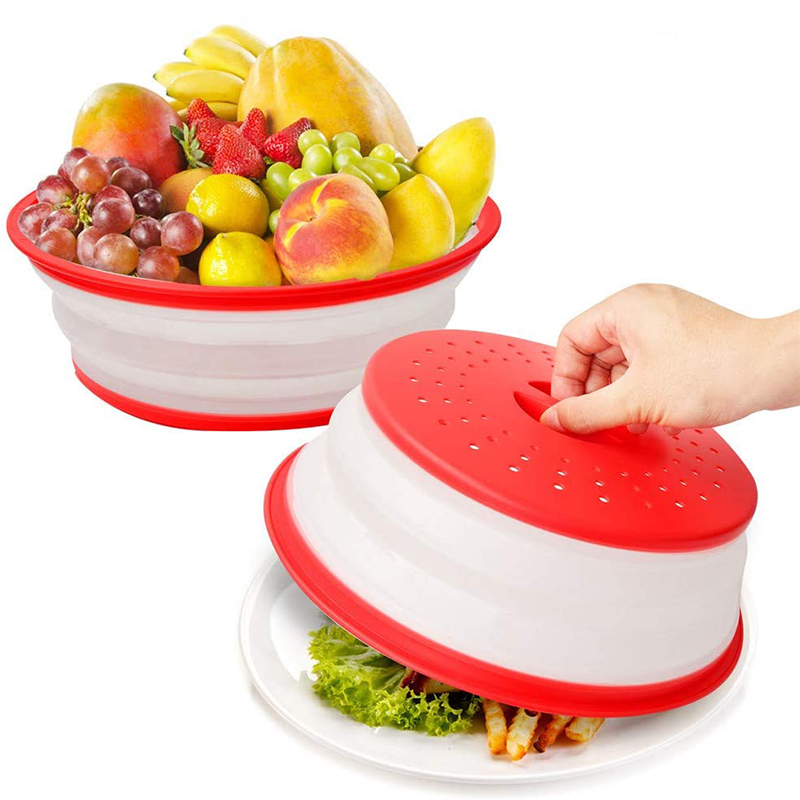 Microwave Splatter Cover Microwave Cover for Foods BPA Free Microwave Plate Cover Guard Lid with Adjustable Steam Vents
