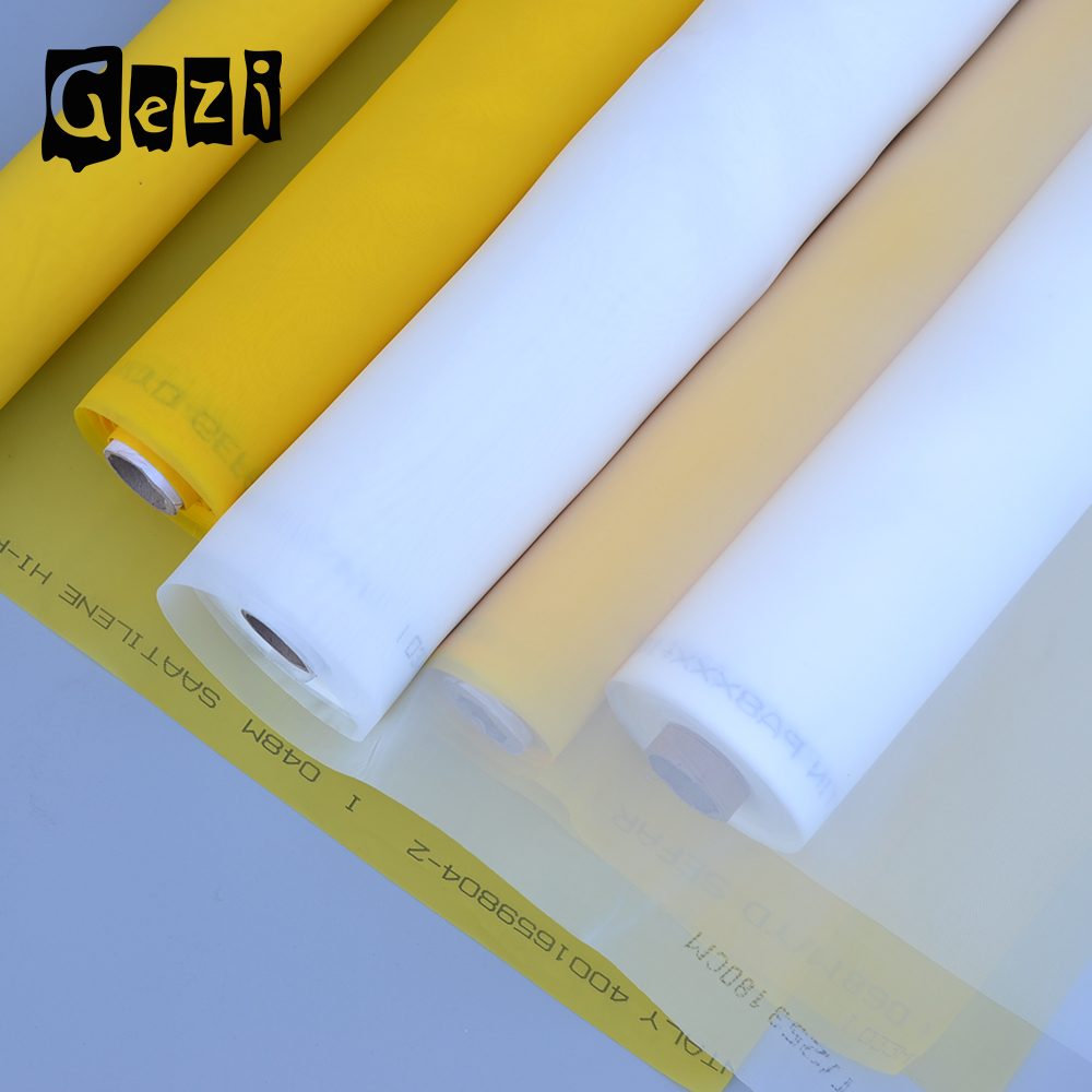 Gezi 77t-165 monofilament polyester nylon screen printing mesh for t-shirt printing
