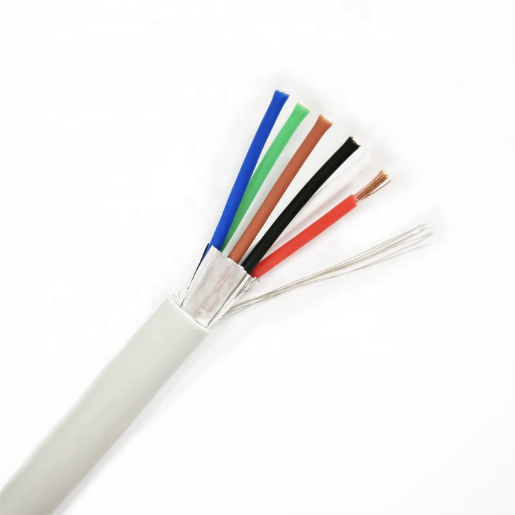 Сигнальные кабели 18AWG, 6 жилов, многожильные медные многожильные кабели для сигнализации