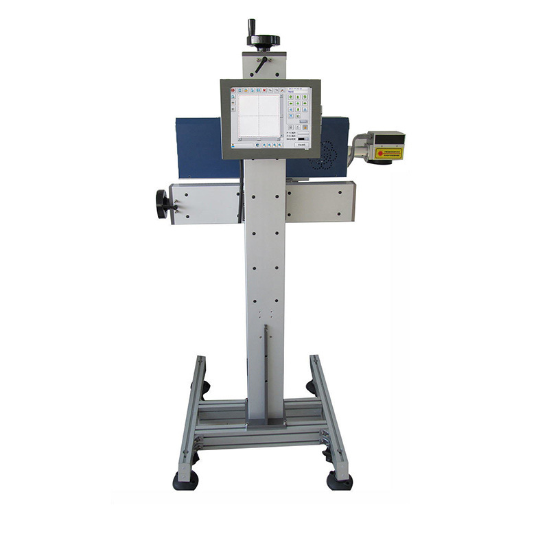 Low price Auto Fly 30W CO2 Laser Marking Machine Laser Printer for Cable Wire Plastic PET Bottle