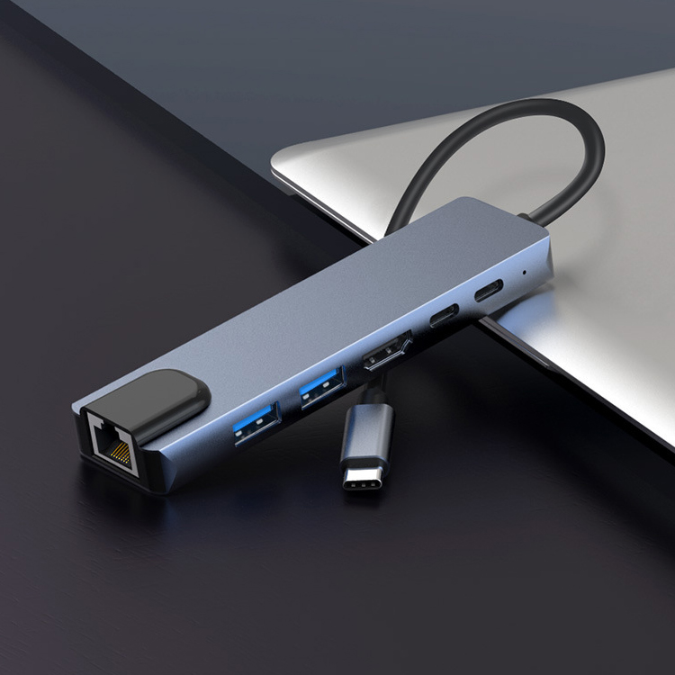 Многофункциональный USB C концентратор 100 Вт PD USB3.0 USB2.0 SD TF портативный источник питания зарядный Тип C концентратор